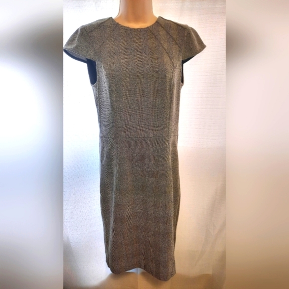 H&M Elegant Gray Cap Sleeve Midi Dress - Picture 1 of 8